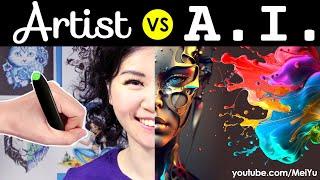 AI vs Artist Draw Off! Who Drew It Better? | New A.I. Art Challenge | Mei Yu #midjourney #aiart #ai