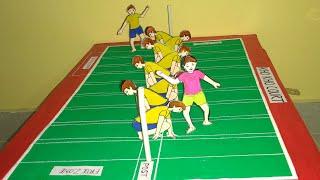 Kho Kho court 3d model @ritikasultania #khokhoskills #khokhoground #khokho