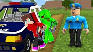 JJ and Mikey Arrested in ROBLOX POLICE CHALLENGE in Minecraft / Maizen animation