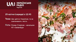 «Полудень» (29 квітня 2020):  Що цвіте в Чернігові, та як озеленюють  місто