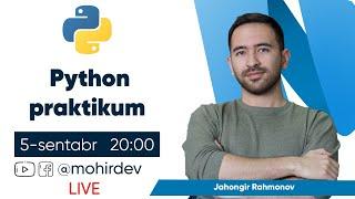 Full Stack Python praktikum kursi taqdimoti - Jahongir Rahmonov