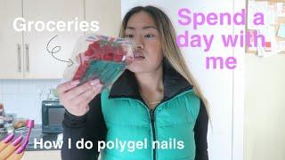 Spend a Day With Me | Mini Grocery Haul and How I Do My Nails