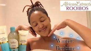 WINTER NIGHT SKINCARE ROUTINE️| AFRICAN EXTRACTS ROOIBOS EDITION️‍️