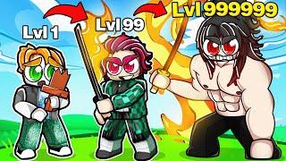 Upgrading Demon Slayer Powers to MAX in Roblox!