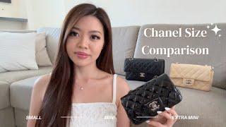 CHANEL CLASSIC FLAP SIZE COMPARISON | SMALL VS MINI VS EXTRA MINI