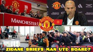 ZIDANE TO REPLACE TEN HAG? MANCHESTER UNITED BOARD IN SECRET TALKS WITH ZIDANE!