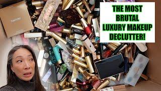 MOST BRUTAL LUXURY MAKEUP DECLUTTER Pt. 1 - Mishmas Day 15 - #mishmas2024