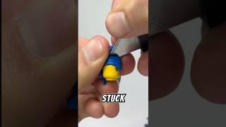 Fixing a Stuck LEGO Minifigure with YOUR Comments (You Won’t Believe How!) #lego #legos #shorts