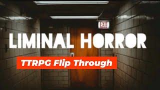 Liminal Horror: A Rules Lite TTRPG Flip Through