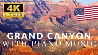 Arizona  - Colorado River and Grand Canyon 4k Drone view with relaxing piano music