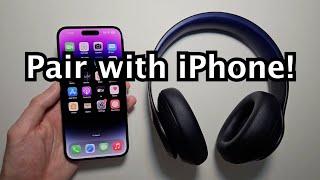 Beats Studio Pro Headphones: How to Connect to iPhone!