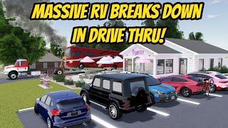 Greenville, Wisc Roblox l MASSIVE RV Shuts DOWN Drive Thru TRAFFIC Roleplay
