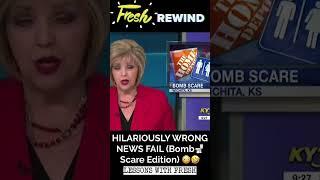 HILARIOUSLY WRONG NEWS FAIL! (Bomb Scare Edition)  FRESH REWIND #funny #fail #comedy