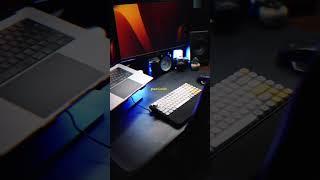 New desk setup for 2023 #mechanicalkeyboard #macbookpro #desksetup #techvideos