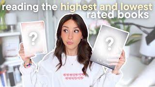 reading the highest and lowest rated books on my tbr reading vlog