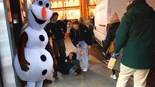 Olaf Prank the funniest Winter Reactions