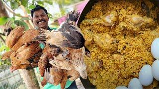 காரைக்குடி கைமசால் நாட்டுகோழி பிரியாணி | Karaikudi Handy Masal Country Chicken Biryani |