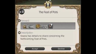 [PC] FFXIV 7.0 - MSQ23 - The Feat of Pots (Lv92)