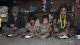 Nepali village || Cooking meat and vegetables in the village