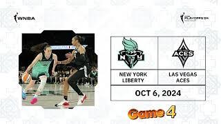 New York Liberty vs Las Vegas Aces - Oct 6, 2024 | SEMIFINALS GAME 4