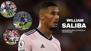 William Saliba - Defensive Skills, Passes & Composure.