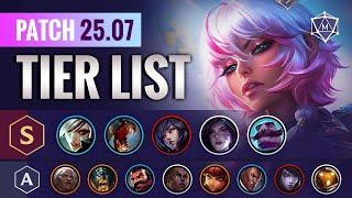 NEW TIER LIST for Patch 25.07 (15.7) League of Legends