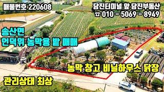 매물번호 220608 / 당진토지매매 농막 창고 비닐하우스 닭장 텃밭을 갖춘 송산면 농막 전원주택용 밭 매매 당진토지 / 당진부동산 / 당진농가주택 당진전원주택