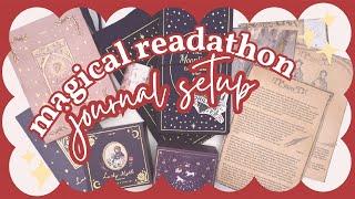 Magical Readathon Set Up & Character Creation  Journal With Me