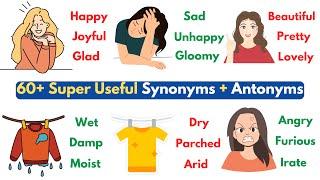 60+ Super Useful Synonyms and Antonyms In English to Boost Your English Vocabulary