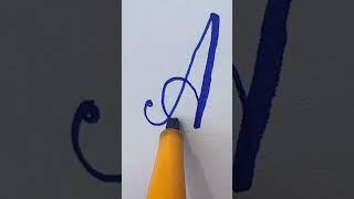 How to write (A) in Cursive handwriting ||Cursive Curves #calligraphy #cursivecalligraphy #lettering