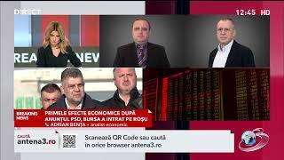 Consecințele economice ale crizei politice: Bursa a intrat pe roșu