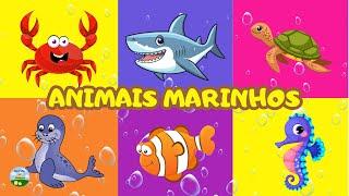 Aprenda os animais marinhos para crianças | Explorando a vida marinha | Vocabulário infantil