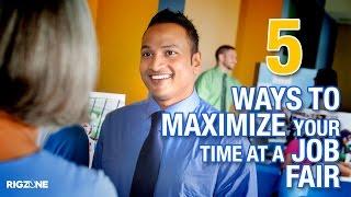 Rigzone's 5 Ways to Maximize Your Time at a Job Fair #JobVidsbyVal