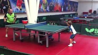 Урок: Грязнов Тимофей 6 лет. Один год тренировок. Настольный теннис (Table tennis)