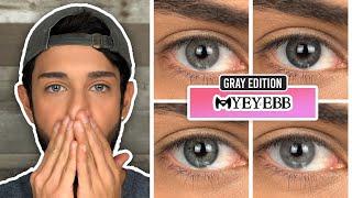 Most Natural Gray Contact Lenses | MYEYEBB Review!!