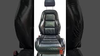 Restoration of leather car seats. Detailing