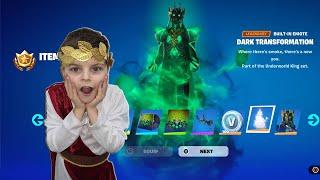 My 10 Year Old Kid Reaction To Me Giving Him NEW Fortnite Tier 100 Battle Pass Skin Unlocking HADES