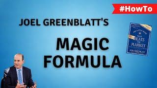 Magic formula Investing Tutorial | An easy way to invest! | Joel Greenblatt