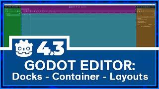 How the Godot Engine 4.3 Editor Layout Works