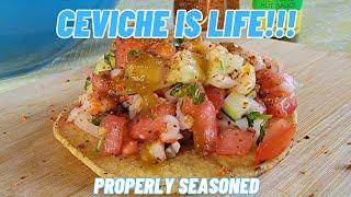 Watermelon Shrimp Ceviche | We Make Food at Our VRBO Beach House | Properly Seasoned