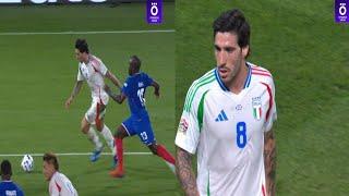 Sandro Tonali vs France at Parc des Princes | All Touches & Skills 