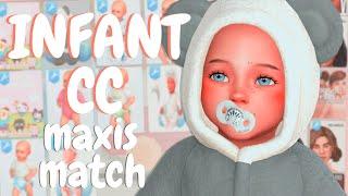 INFANT CC Links  Maxis Match Hair, Clothes, Furniture | The Sims 4 CC Haul