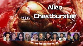 First Time Reacting to the Iconic Chestburster Scene | Alien (1979)