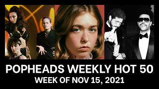 Popheads Weekly Hot 50 Chart: Week of November 15, 2021