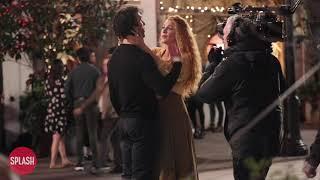 Blake Lively And Justin Baldoni Filming A Kissing Scenes At The "It Ends With Us" Set - 15 Jan 2024