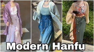 Modern Hanfu set汉服 漢服  [TikTok China] traditional dress