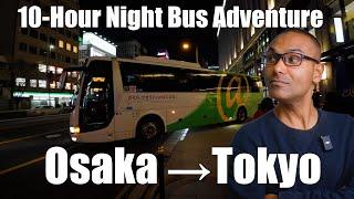 My 10-Hour Night Bus Adventure from Osaka to Tokyo