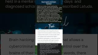 Soul Rapists and malicious brain hackers? You gave me SCHIZOPHRENIA NOW I'LL CHECK  FOR BRAIN CANCER
