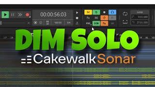 How To Use Dim Solo In Cakewalk Sonar #cakewalk #musicproduction #mixingengineer #recordingengineer