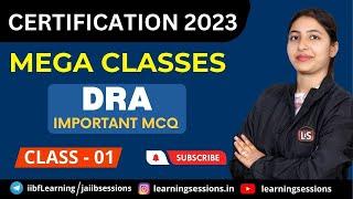 DRA LIVE MEGA CLASS #1 | DEBT RECOVERY AGENT | CERTIFICATION EXAM | IIBF EXAM 2023